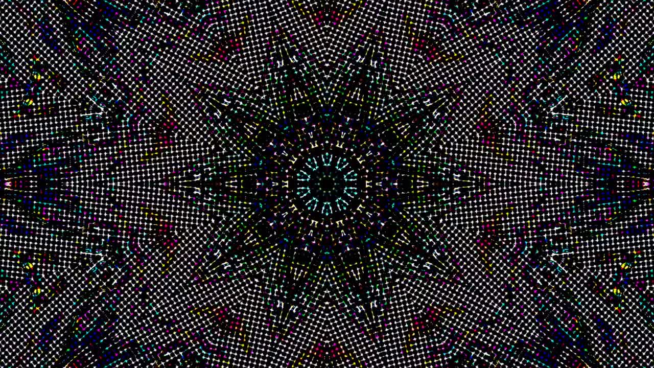 abstract lines colorful light colorfull shining dots round shape black background