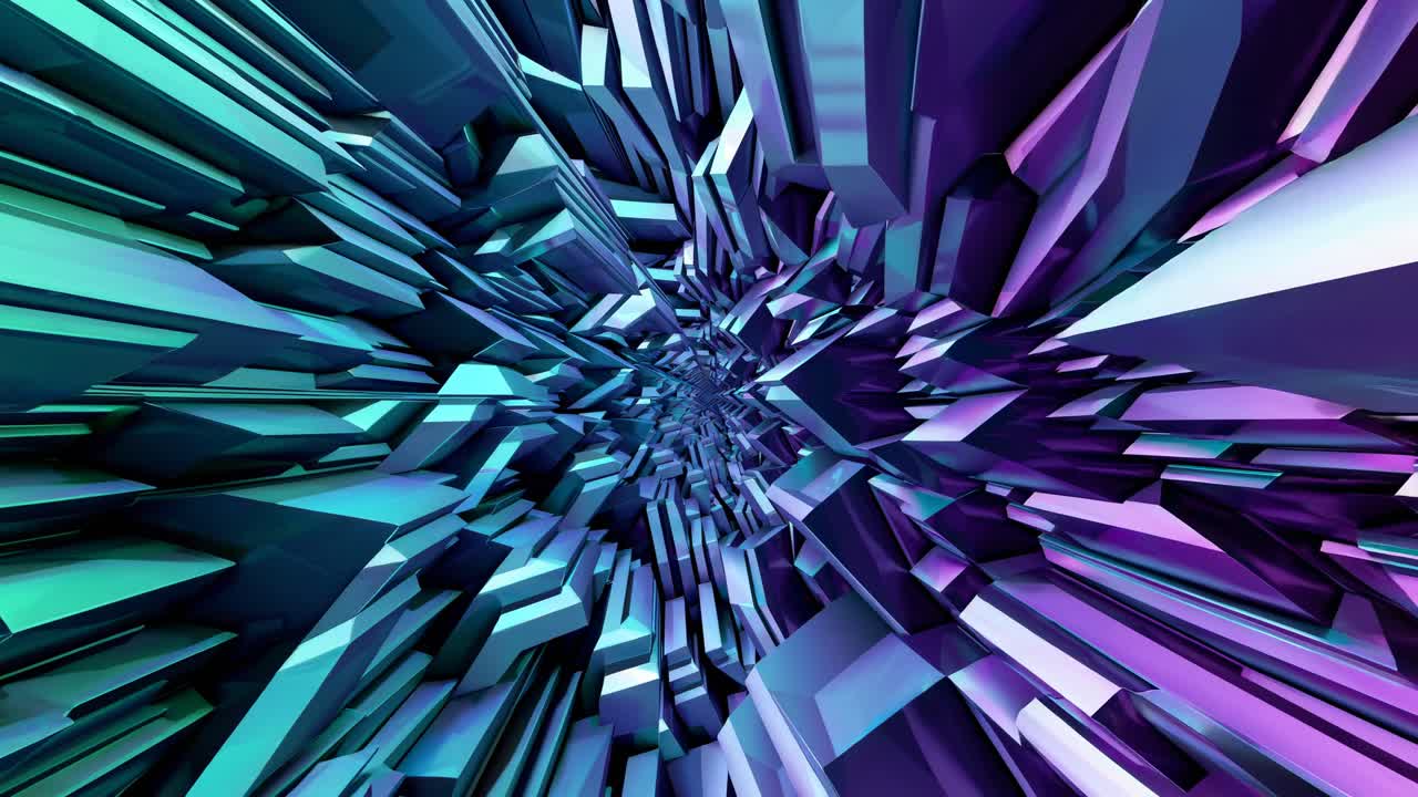 túnel geométrico abstracto