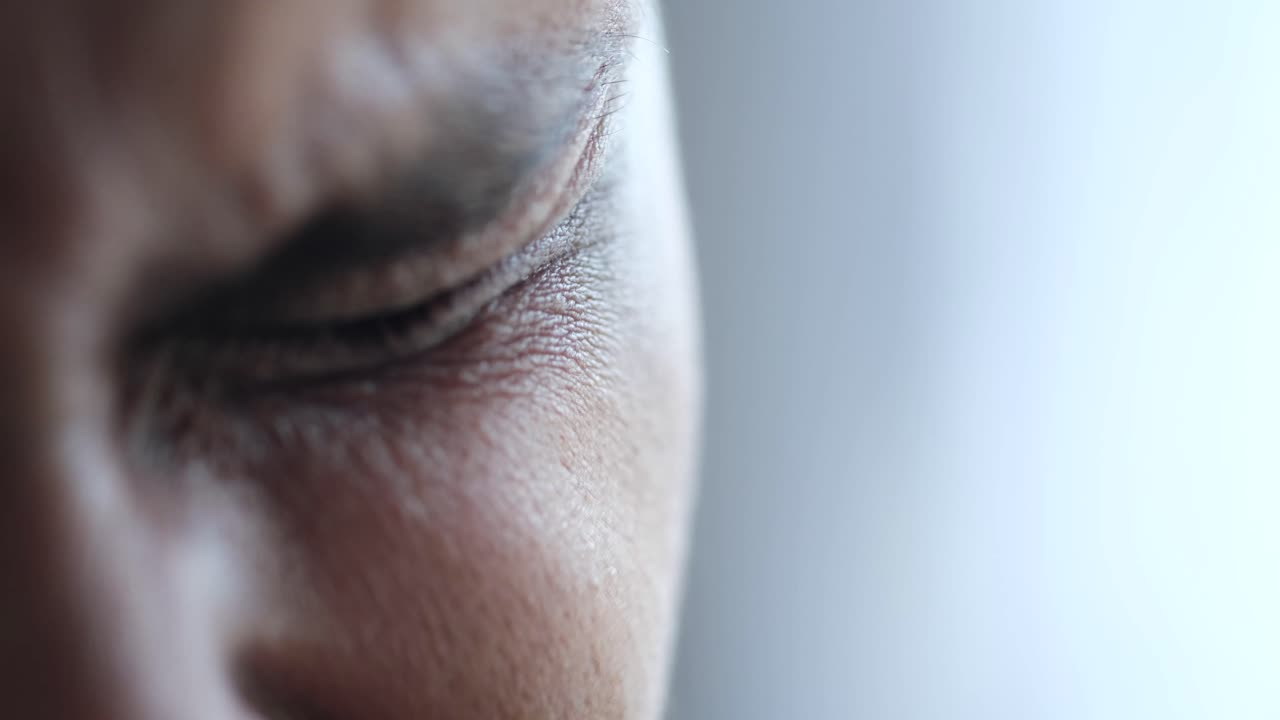 Close-up of a person's face