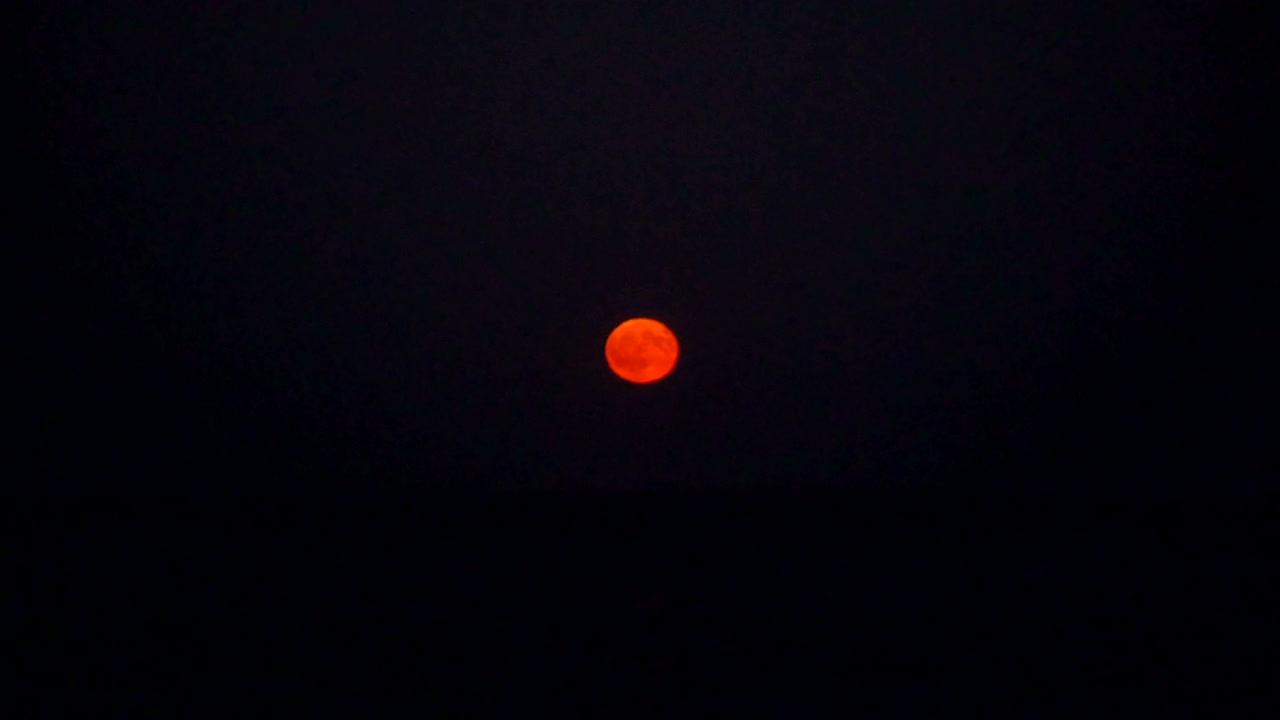 полная луна над морем 4к