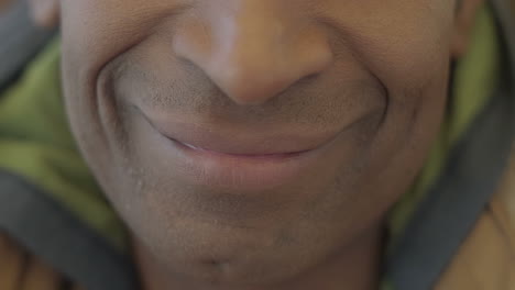 Cropped-shot-of-African-American-man-smiling