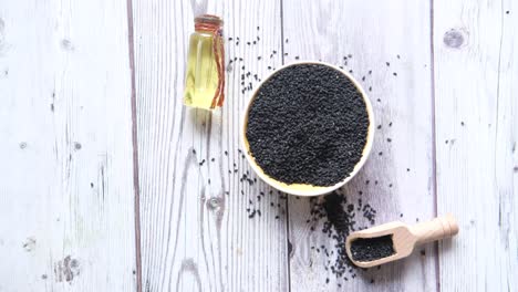 black cumin seeds and oil