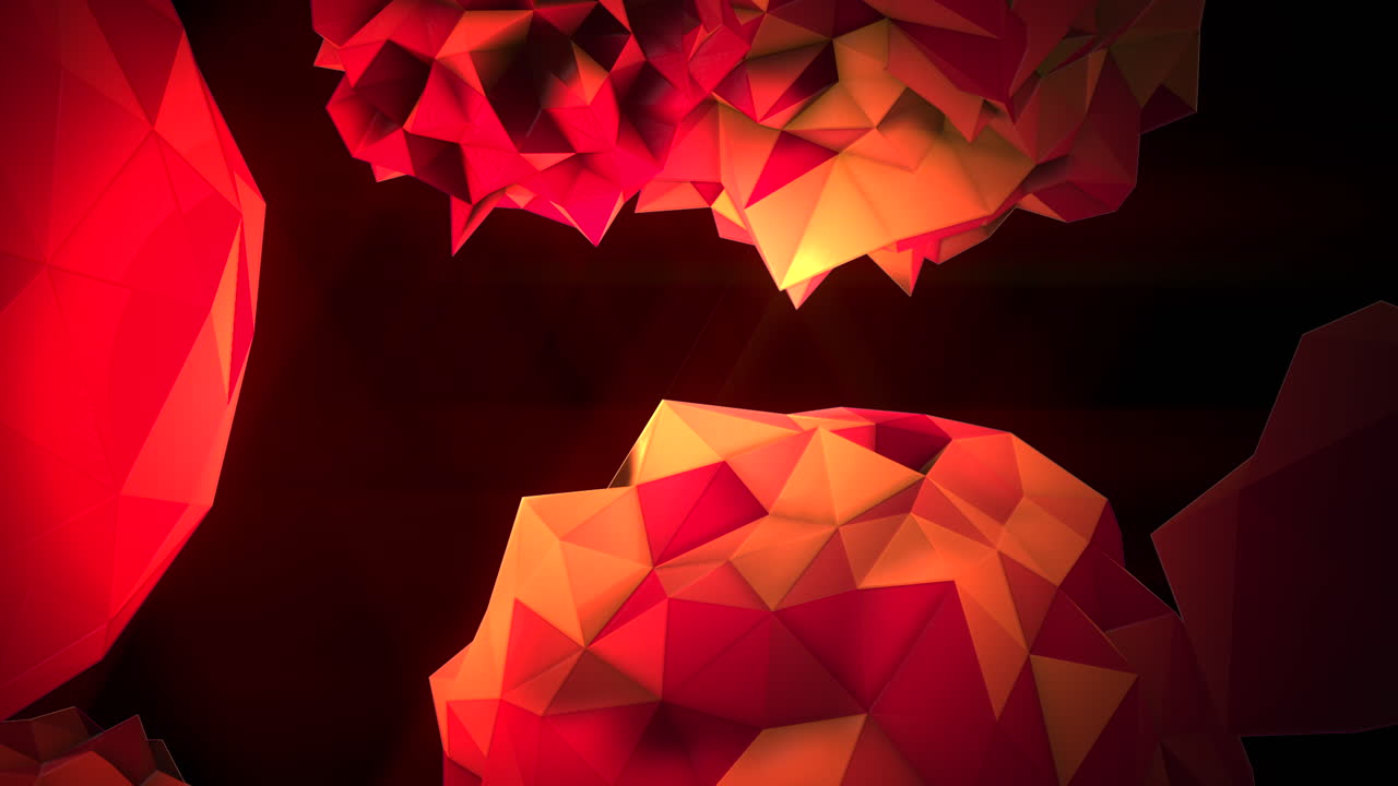 orbe líquido futurista rojo degradado en el espacio oscuro