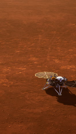 mars lander on martian surface