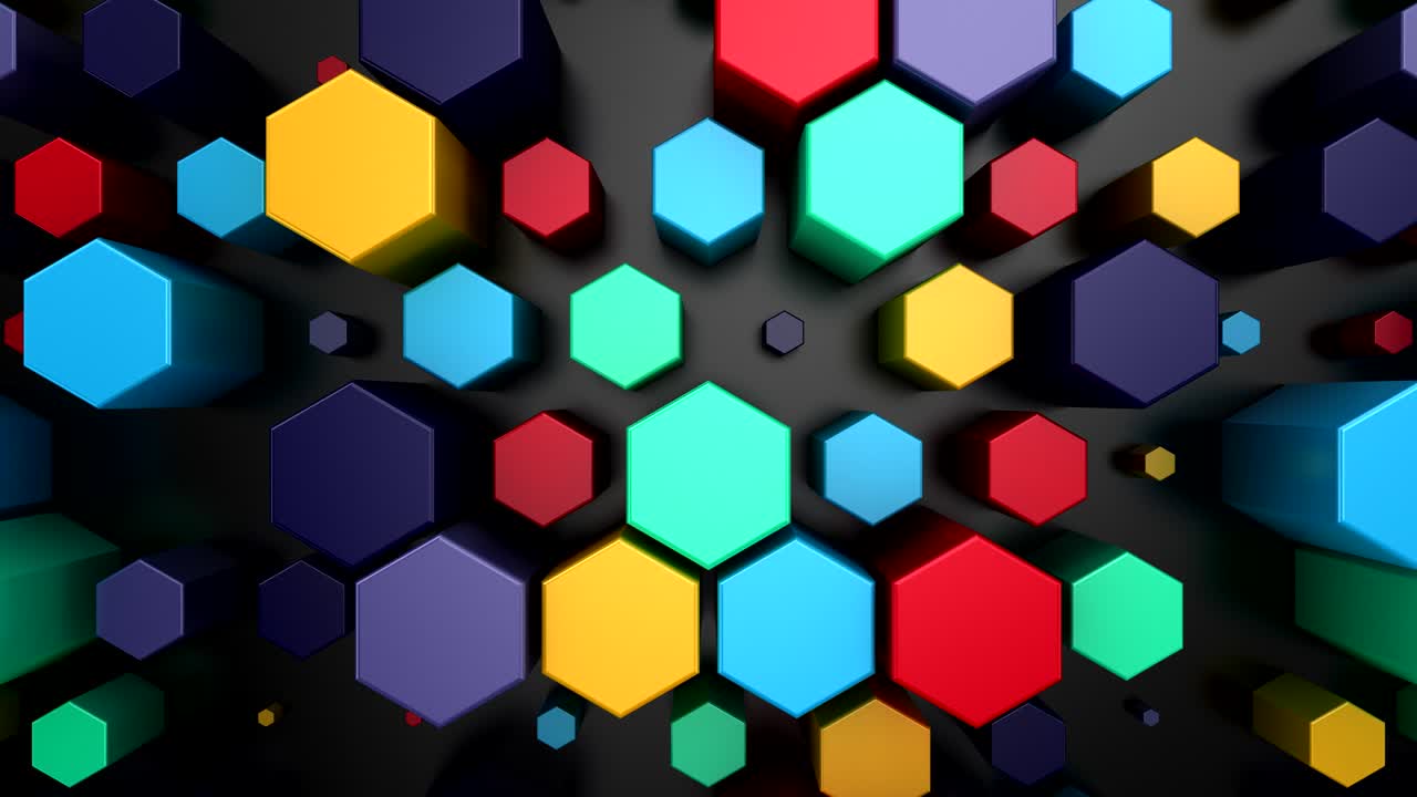 fondo de hexágonos animados