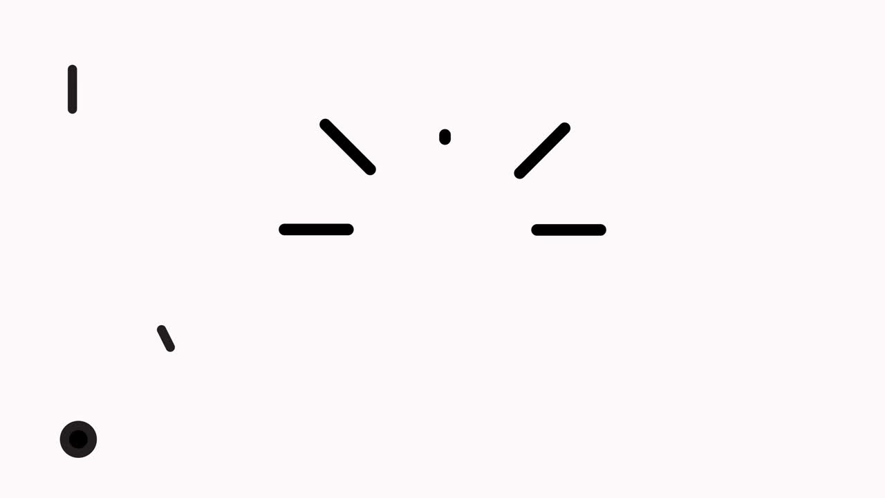 Lamp Line Icon Animation with Alpha