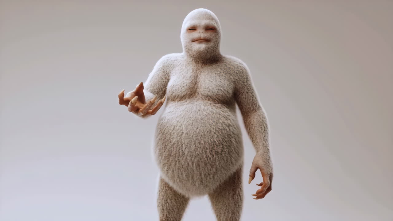 Friendly Yeti Creature