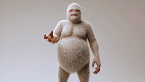 friendly yeti creature