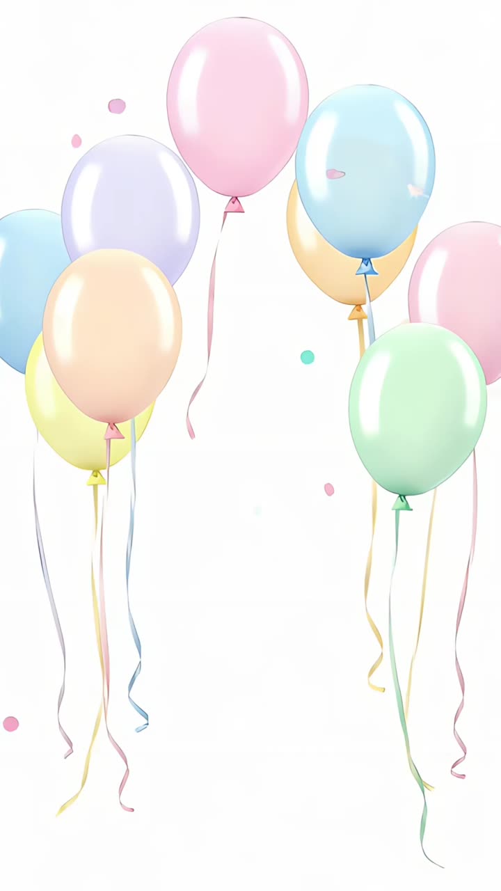 Sfondio di compleanno con palloncini