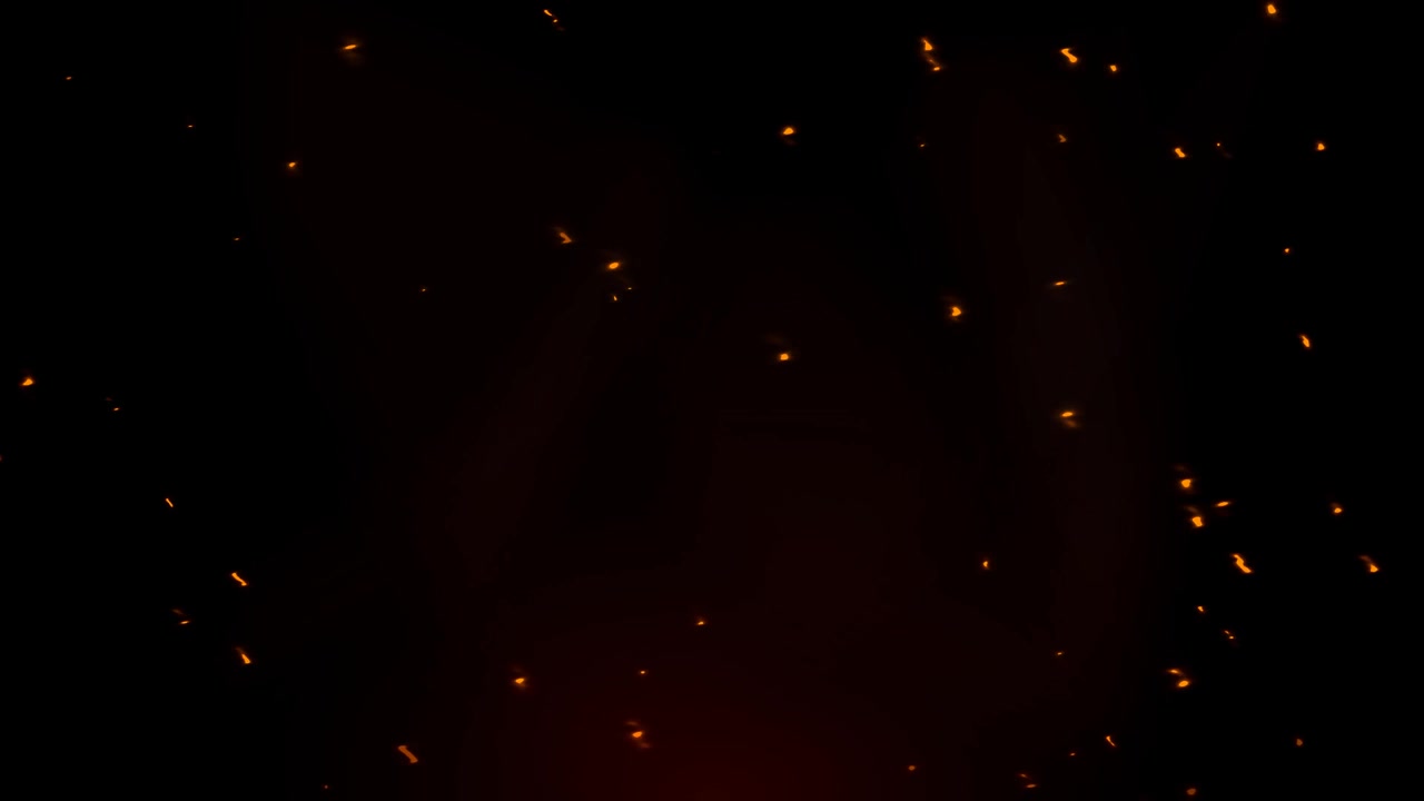 Floating Glowing Fire Sparks Against Dark Background | Premium Stock ...