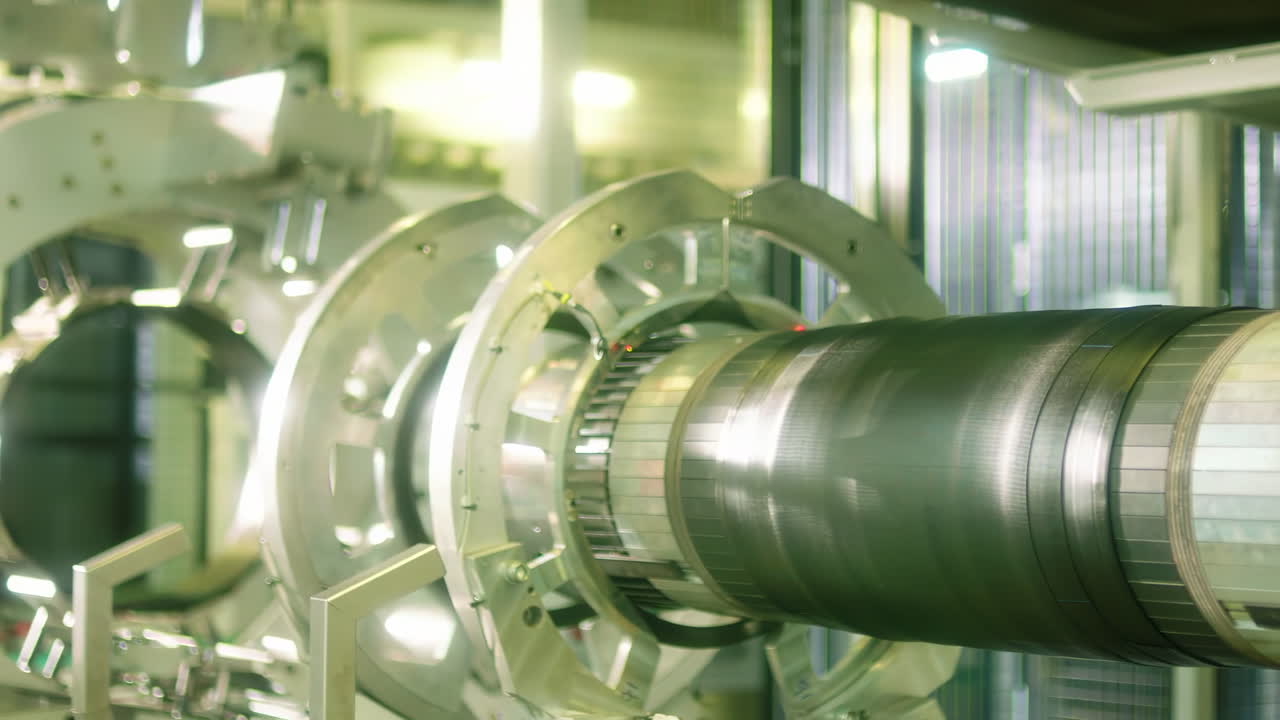 자동화 된 과학 기계 자동차 타이어 타이어 제조 현대 기술 작업장에서 자동 작업 과정