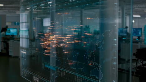 data visualization in an office setting