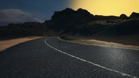 aerial view of great ocean road at sunset