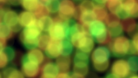 blurred green and yellow circles, a mesmerizing vision