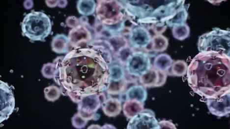 microscopic visualization of cellular structures: exploring intricate life forms and their interactions in a unique animated abstract environment