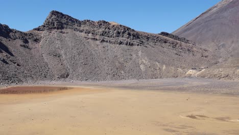 volcanic ash and pumice from nearby dome erodes into scree slope