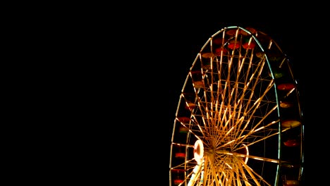 ferris wheel at night.