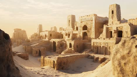 ancient desert city ruins