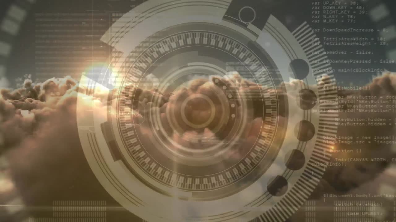 초점을 맞추는 카메라 렌즈의 디지털 복합