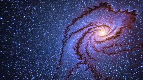 galaxia espiral en el espacio profundo