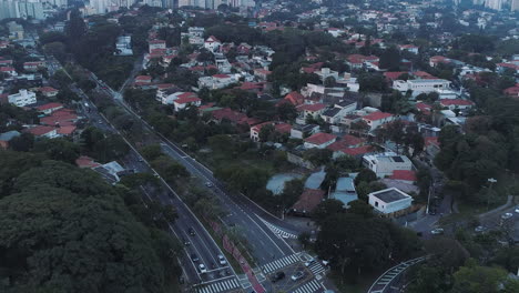 aerial view of sao paulo sumaré neighbourhood with the buildings in background, brazil