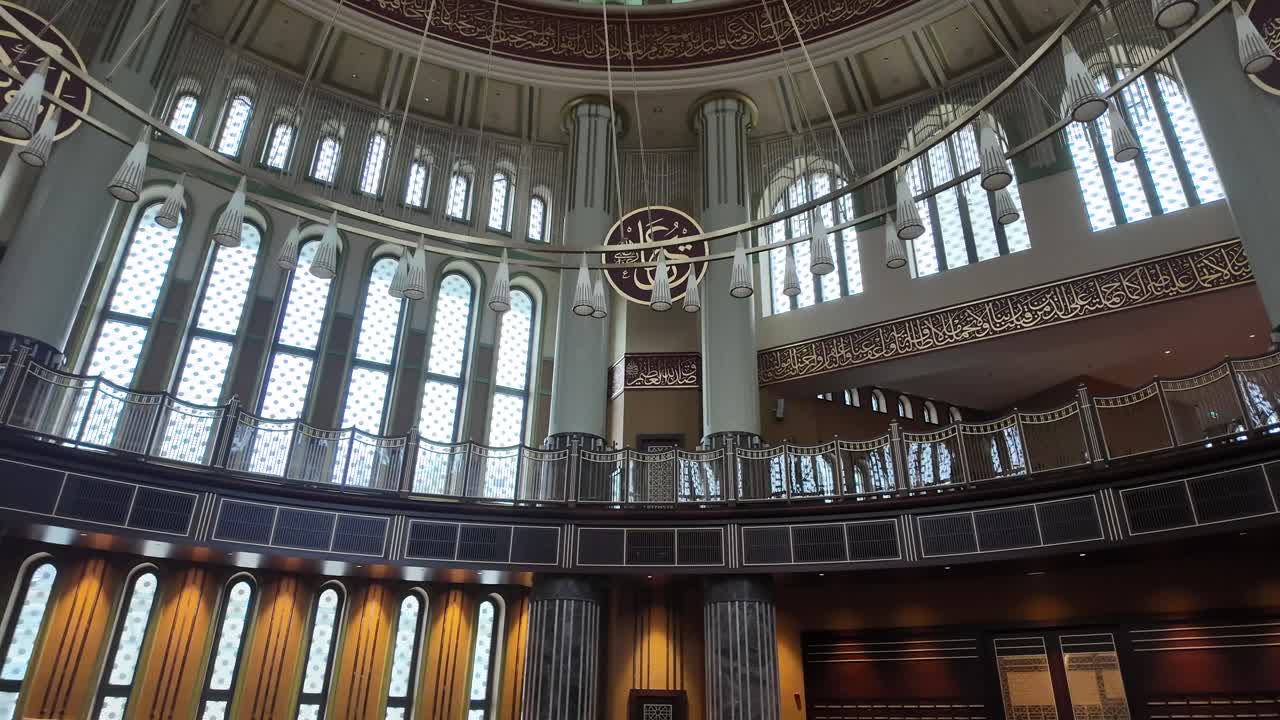 Interior View of a Modern Mosque
