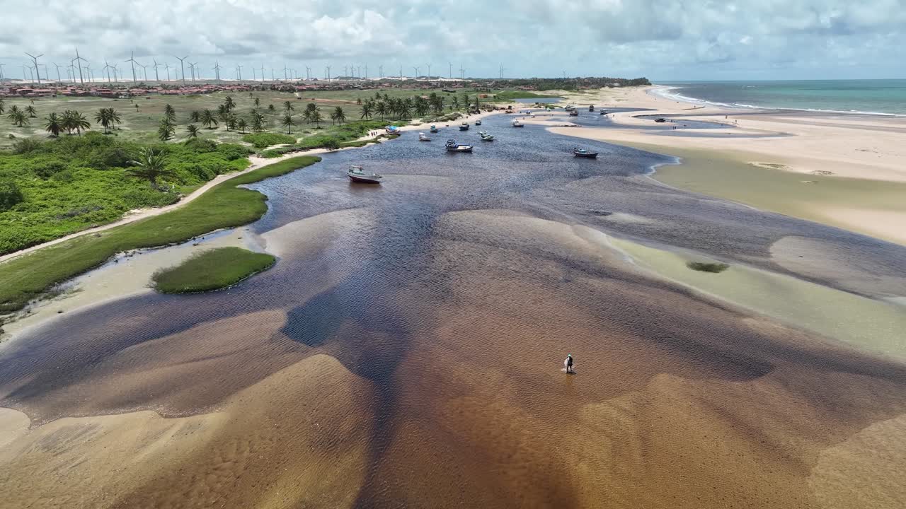 río punau cerca de natal en río grande do norte, brasil