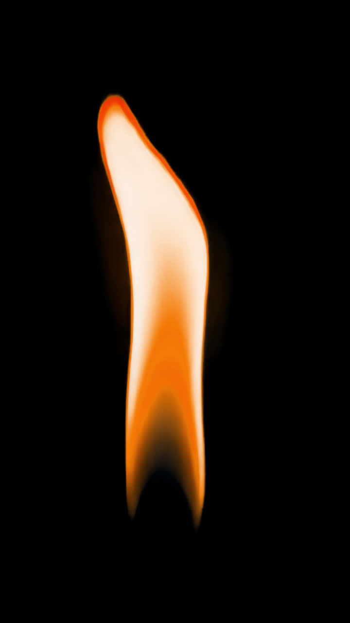 Abstract flame on gradient background animated overlay, transparent 4K video, alpha channel, ProRes