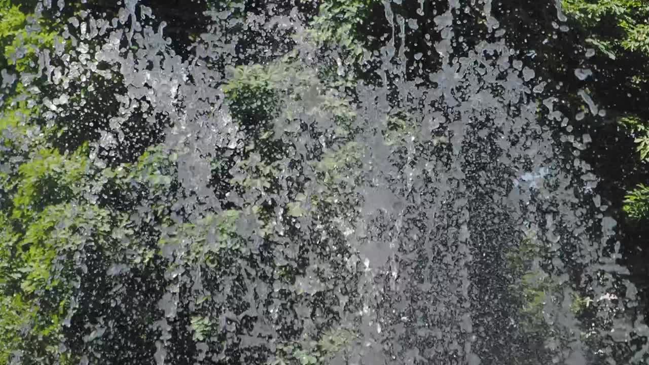 Water fountain splash in a garden