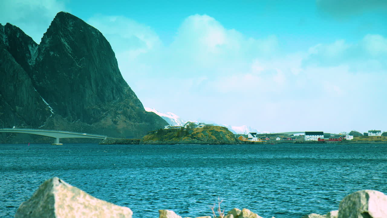 hamnoy, lofoten 쪽 보기 hamnoy, lofoten 쪽 보기