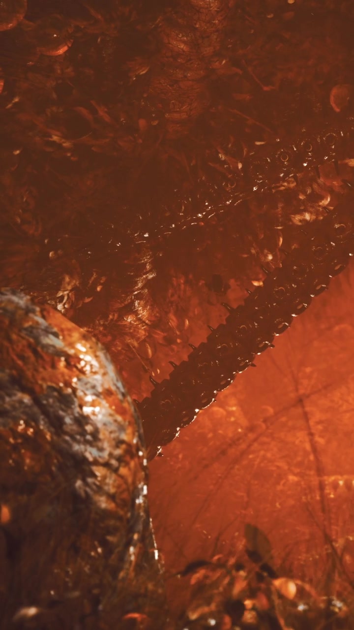 Motivi di luce e texture in una scena subacquea al crepuscolo
