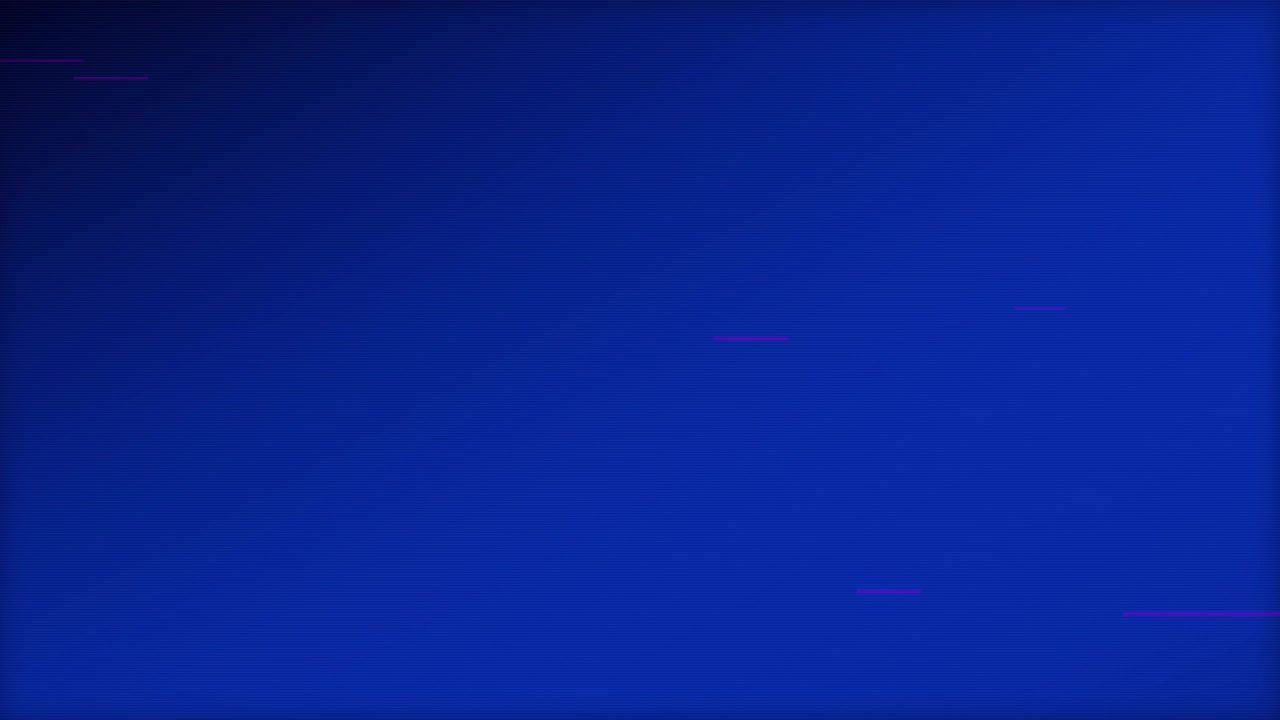 Abstract Blue Background with Digital Glitch and Data Lines