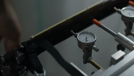 precision measurement of woodworking part