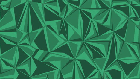 Emerald Green Abstract Geometric Shapes Looping Background Animation