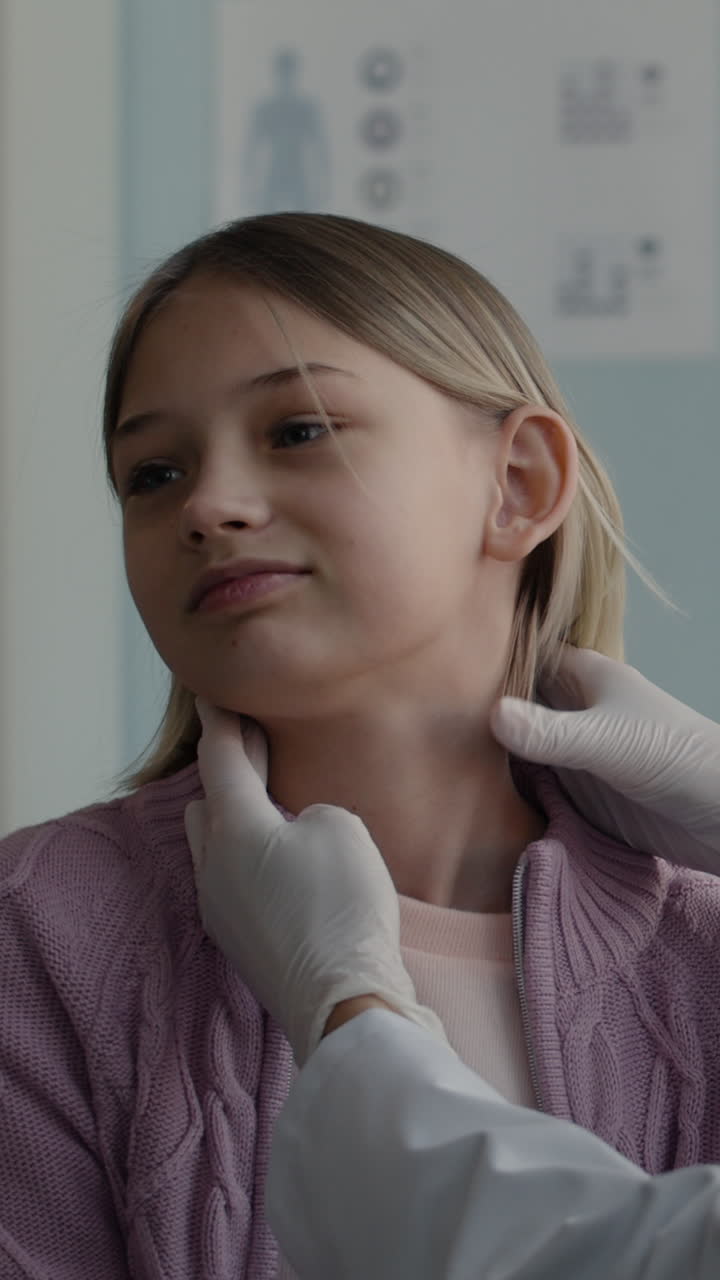 Child undergoing a medical examination