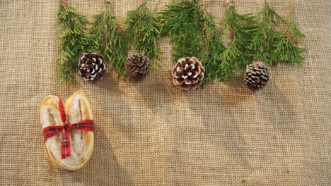 decoración de navidad en un textil 4k