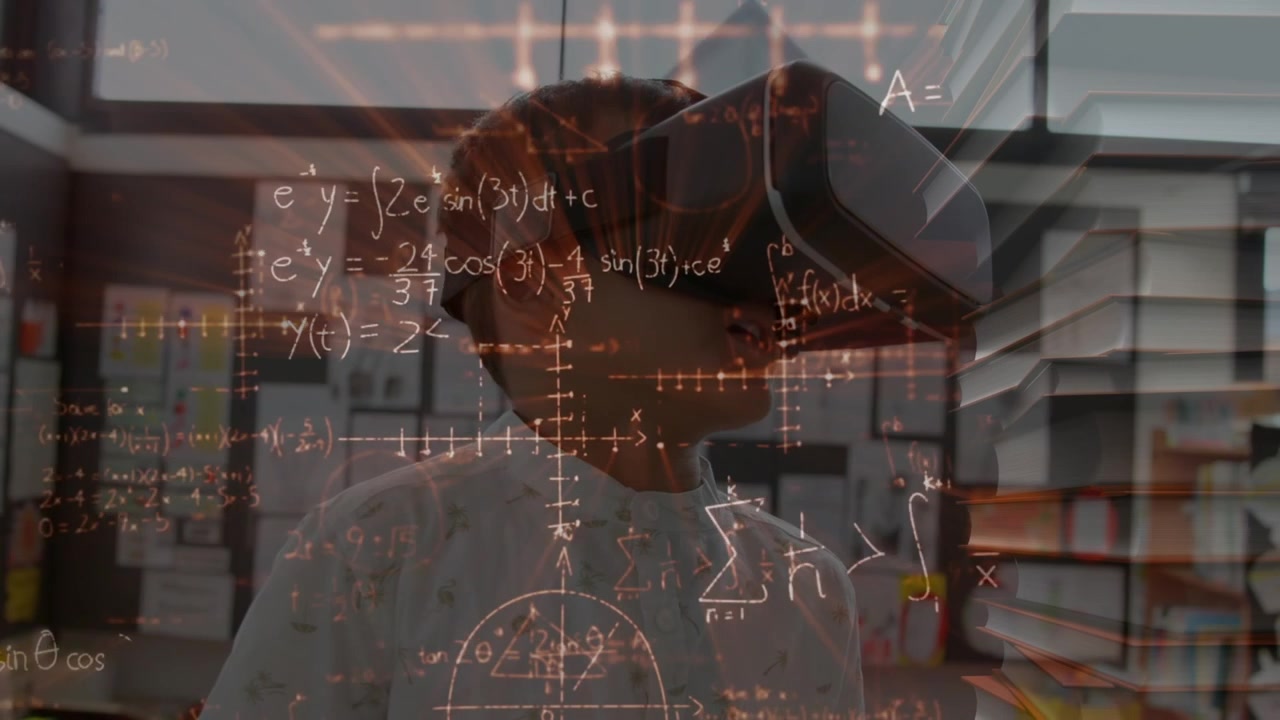 Animation of data processing over server room