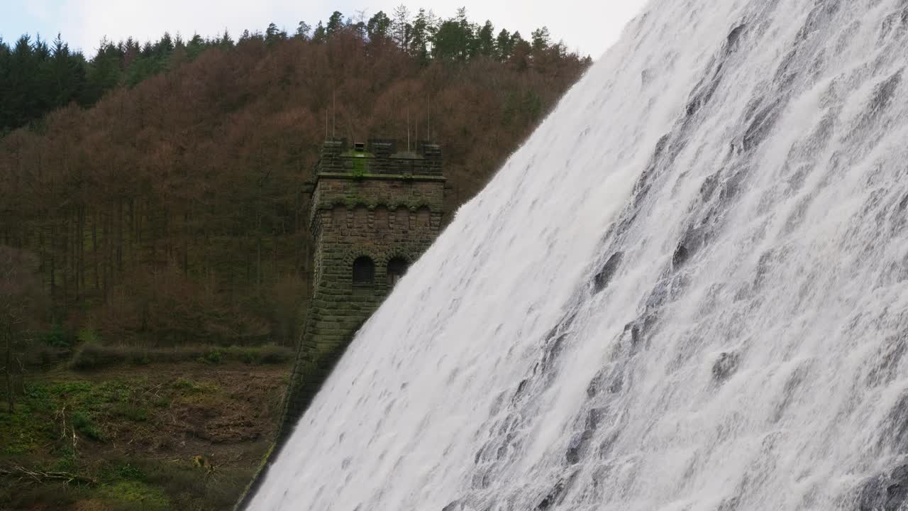 Views of the famous Howden and Derwent stone build Dams, used in the filming of the movie Dam Busters