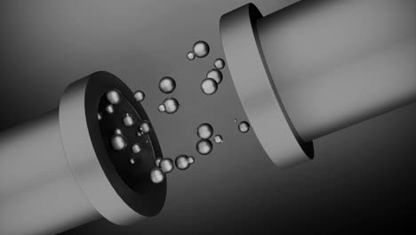 formas geométricas 3d abstractas con esferas y cilindros