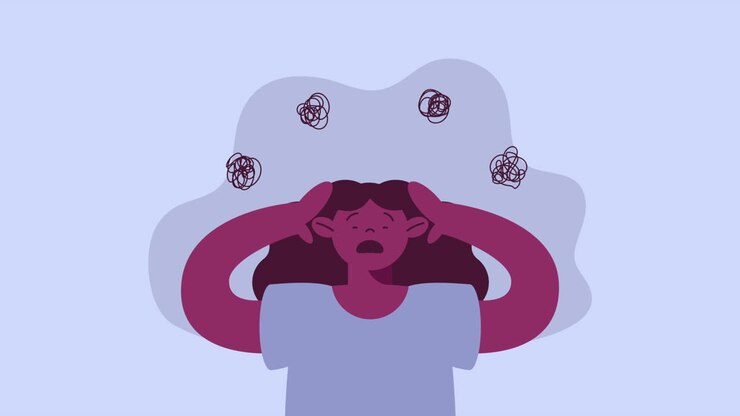 Woman Experiencing Stress and Anxiety