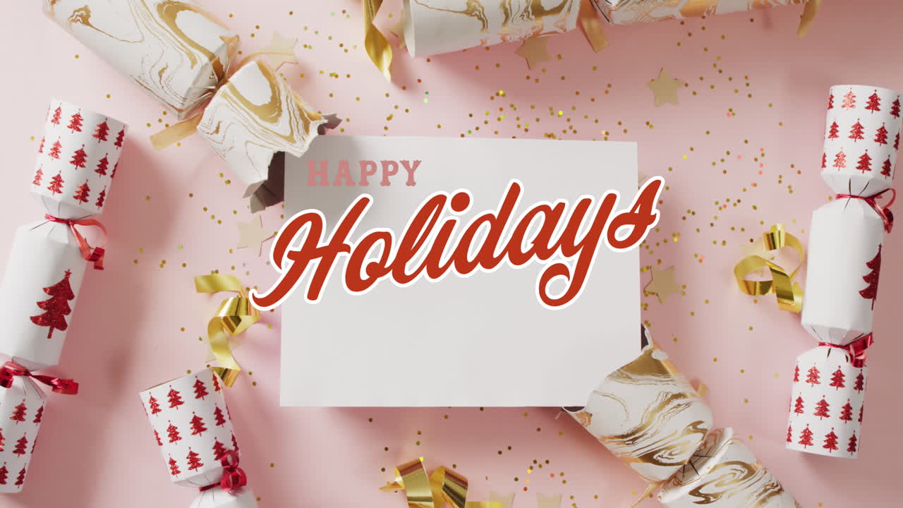 animación de felicitaciones de navidad texto sobre decoraciones de galletas de navidad