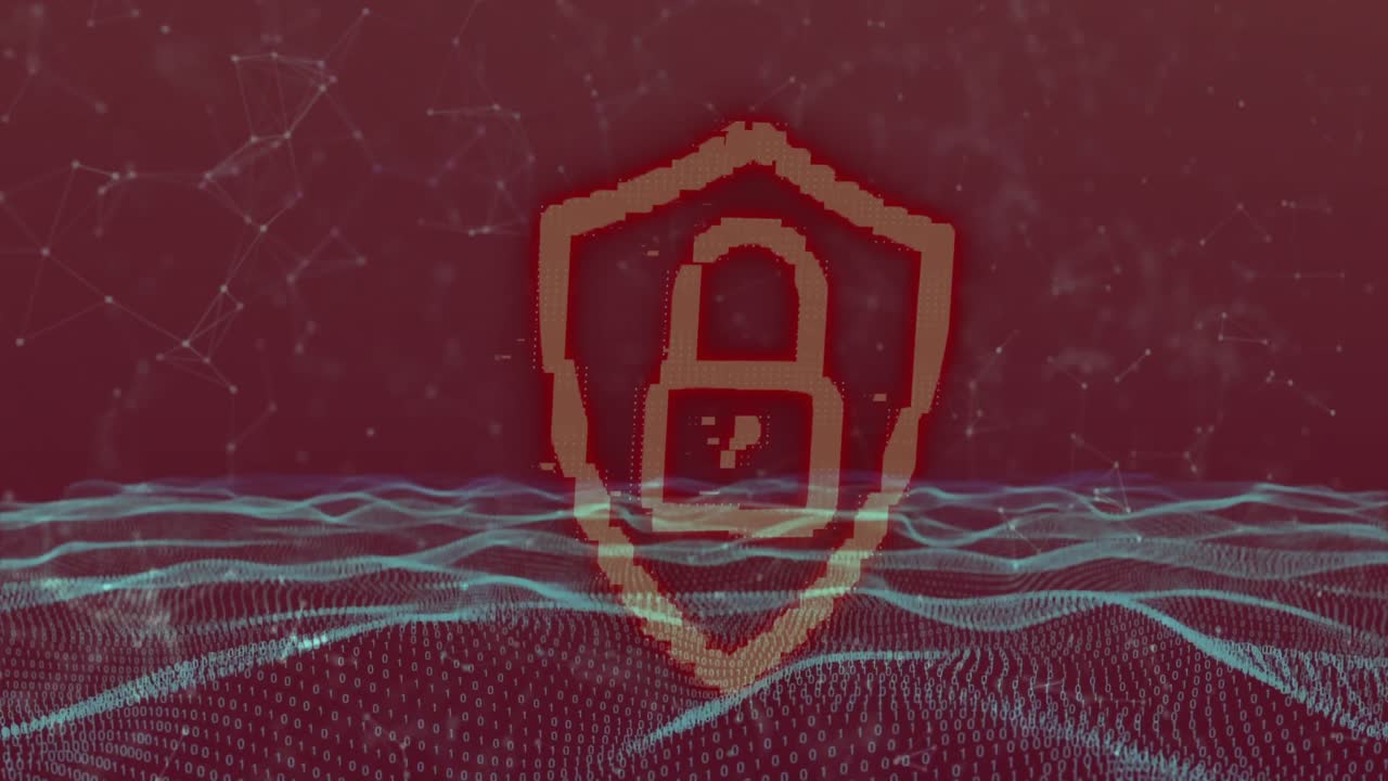 animación del candado de seguridad y procesamiento de datos