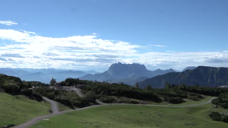 Dolly-Crane-Rock-Over-Steinplatte-Wilder-Kaiser-Chiemsee-Winklmoosalm-Tyrolean-Alps