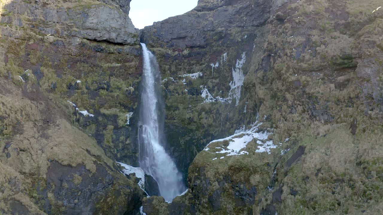 Icelandic Waterfall in Winter