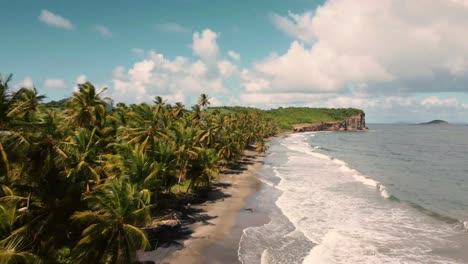 Aereal-view-of-the-beach-in-La-Poterie-Caribbean-West-Indies