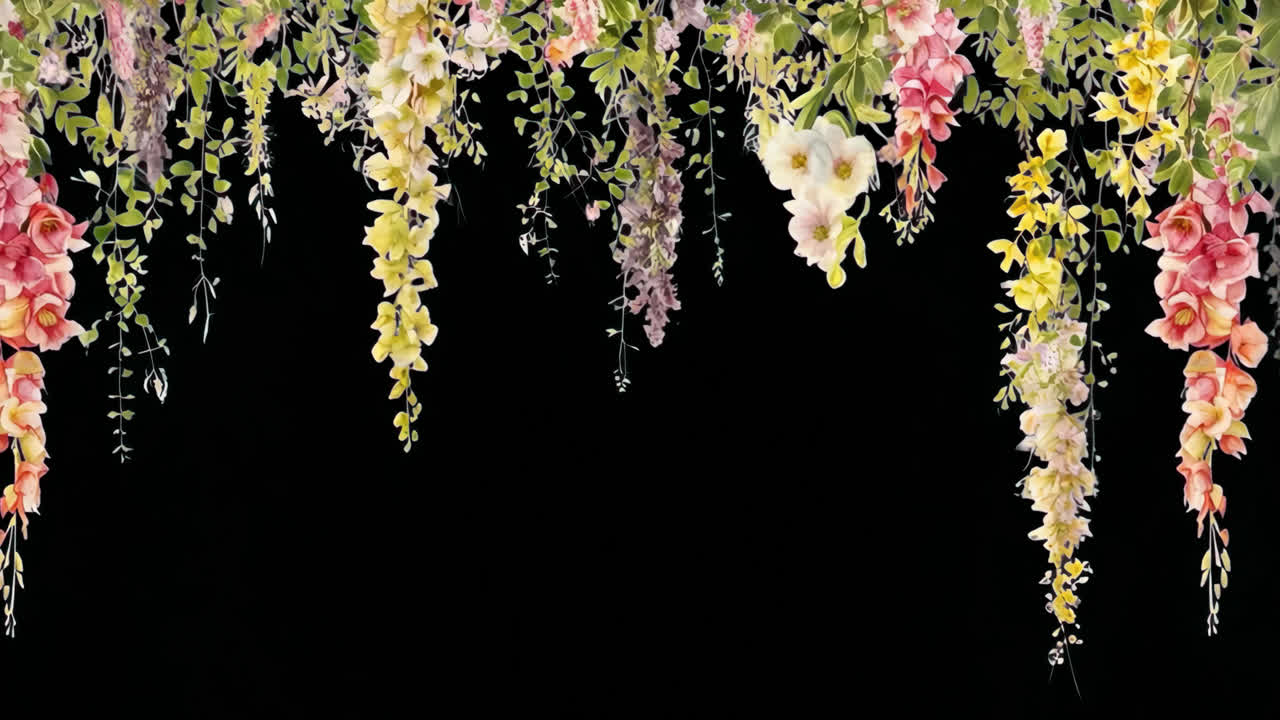 Floral Wisteria Hanging Arrangement