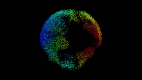 globe 3d background rotation, digital technology concept