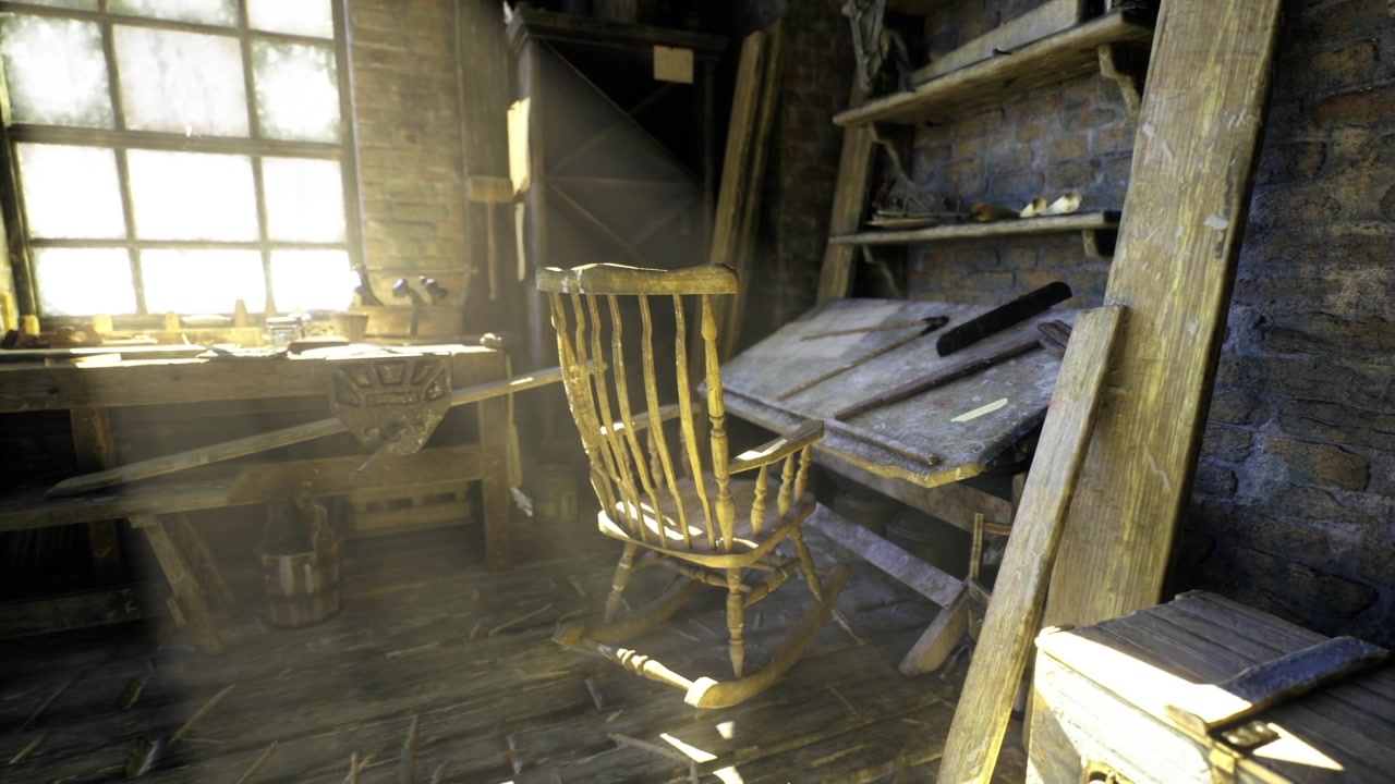 Studio interno con luce naturale e materiali da disegno visibili