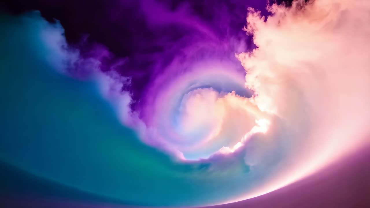 abstracto colorido paisaje de nubes