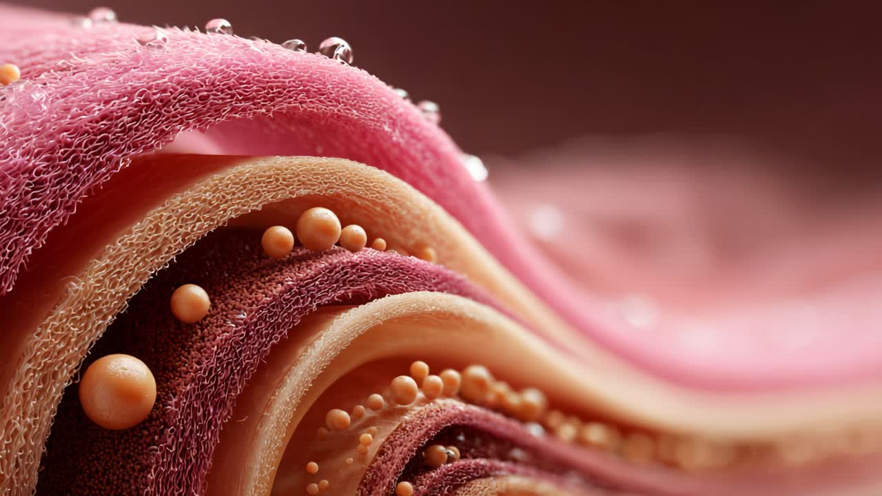 Captivating Textural Waves of Soft Fabrics with Droplets: A Mesmerizing Display of Color and Form Showcasing Luxurious Layers of Pink and Cream Hues with Unique Patterns and Details